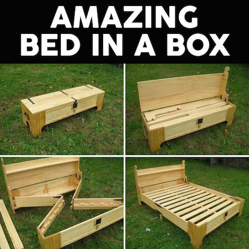 DIY Wood Bed in a Box