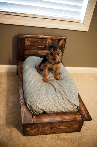 DIY Pallet Dog Bed...these are the BEST DIY Pallet & Wood Ideas!