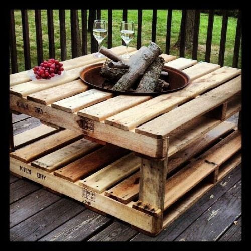 Pallet Fire Pit...these are the BEST DIY Pallet & Wood Ideas!