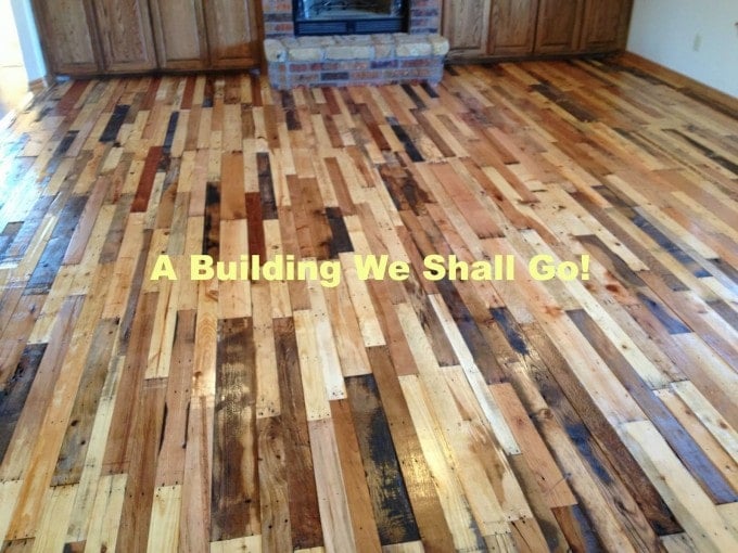 How to make Wood Pallet Flooring from A Building We Shall Go …