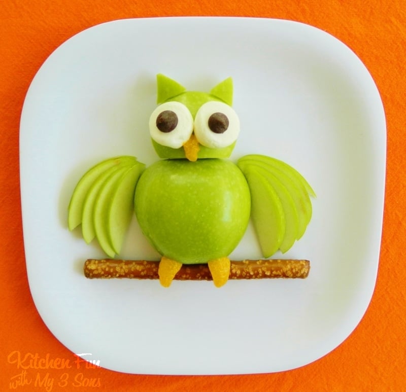 Apple Owl Fruit Snack for Kids
