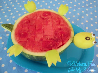 The Turtle Turned Over Watermelon!