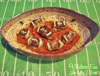 Spaghetti and Turkey FOOTBALLS!