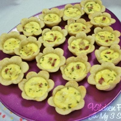 Flower Quiches for Mother's Day or a Spring Brunch!