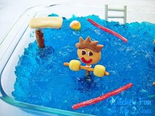 Pool Party Jell-O Dessert!