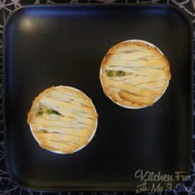 Easy Mummy Chicken Pot Pie...such a fun Halloween Dinner to make the Kids that takes just minutes to make!