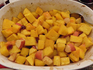 Holiday Butternut Squash with Cranberries & Apples