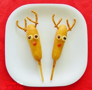 Rudolph the Red Nose Reindeer Corn Dogs