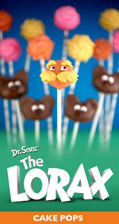 The Lorax Cake Pops