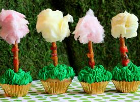 Truffula Tree Cupcakes