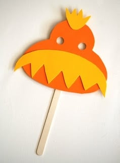 The Lorax Party Mask Craft