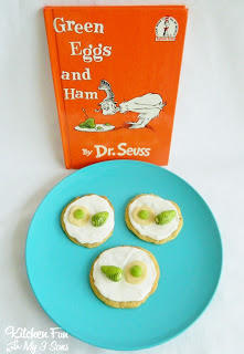 Dr. Seuss Green Eggs and Ham Cookies...Easy!