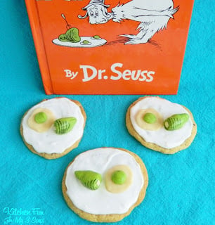 Dr. Seuss Green Eggs and Ham Cookies with Book