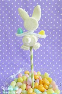 Easy Easter Bunny Marshmallow Pops