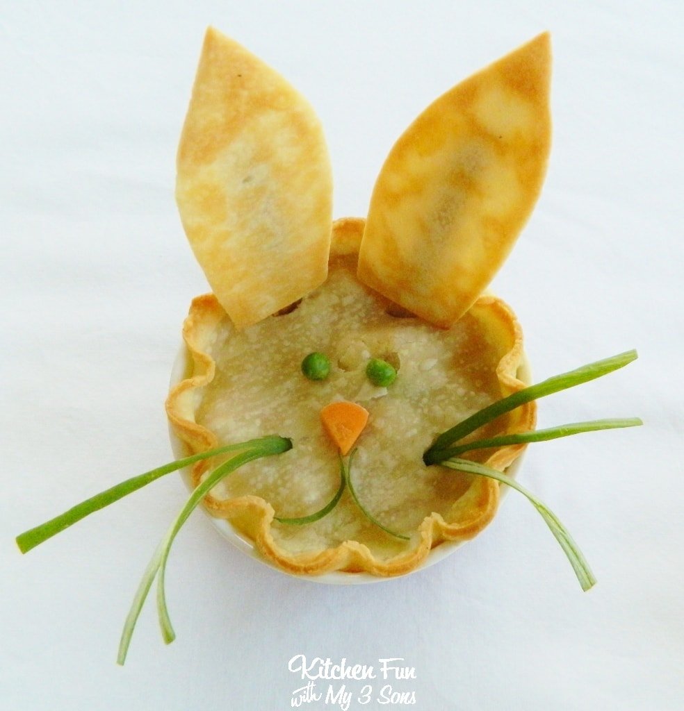 Easter Bunny Chicken Pot Pie for Kids!