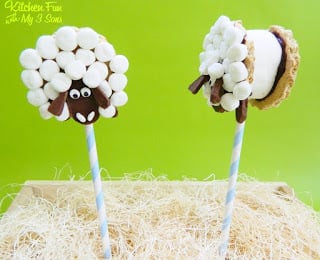S'mores Sheep Pops