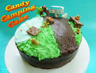 Candy Camping Cake