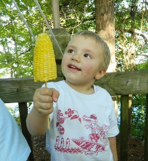Corn on a stick