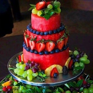 Watermelon Cake...these are the BEST Watermelon Ideas!