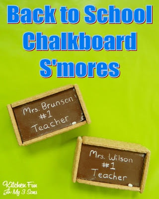 Back to School Chalkboard S'mores