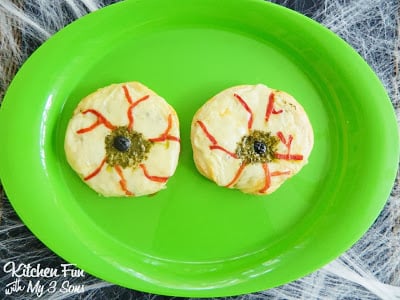 Eerie Eyeball Biscuit Pizza's & my visit to the Pillsbury Test Kitchens