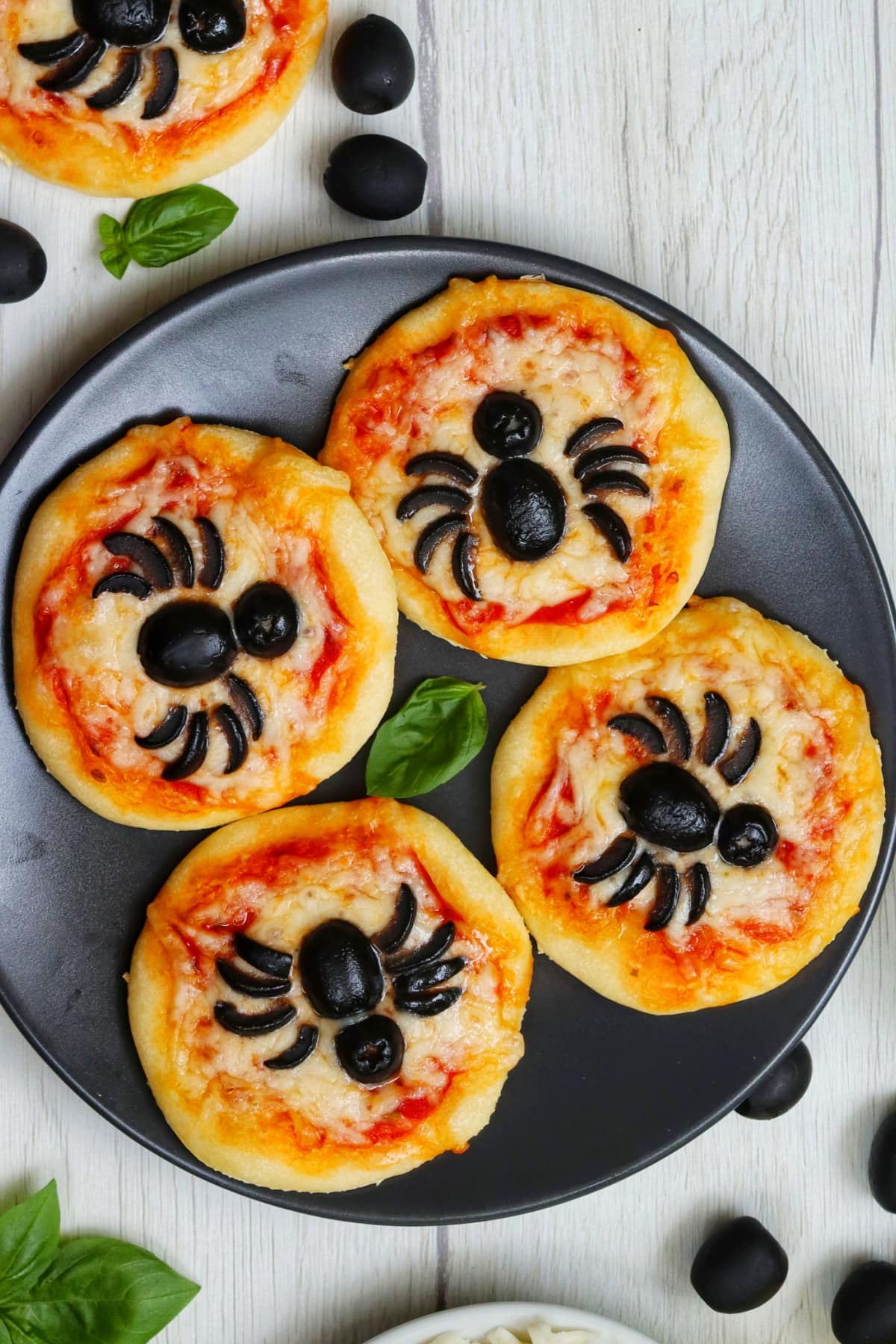 Mini Spider Pizzas