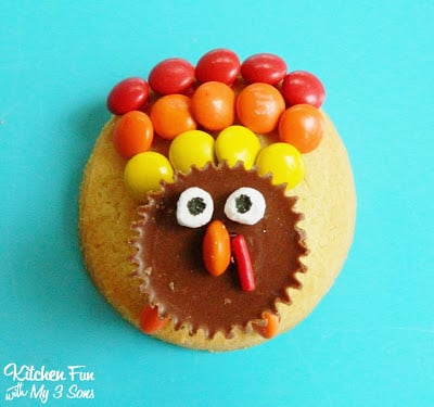 Easy Reese's Peanut Butter Cup Turkey Cookies