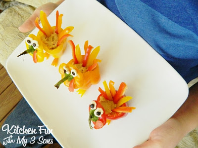 Thanksgiving Turkey Appetizer Sweet Peppers