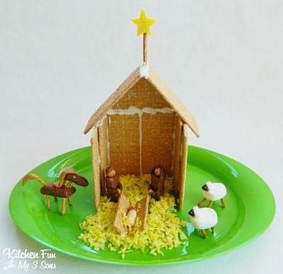 Away in a Manger Cookie House