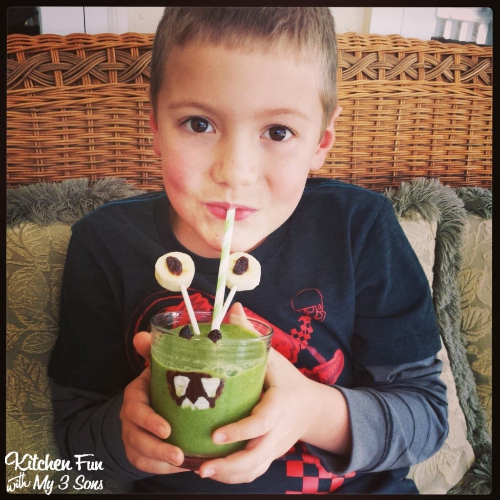 Monster Green Smoothies for Kids!