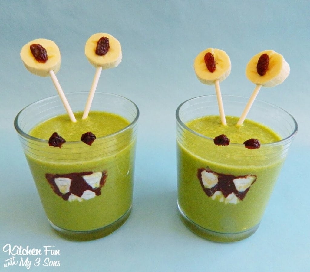 Monster Green Smoothies for Kids!