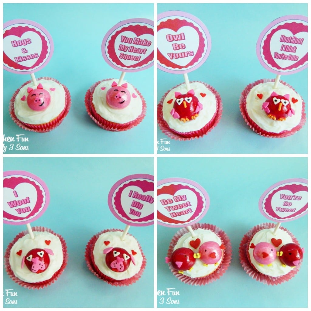 fun & easy Valentine Cupcake idea!