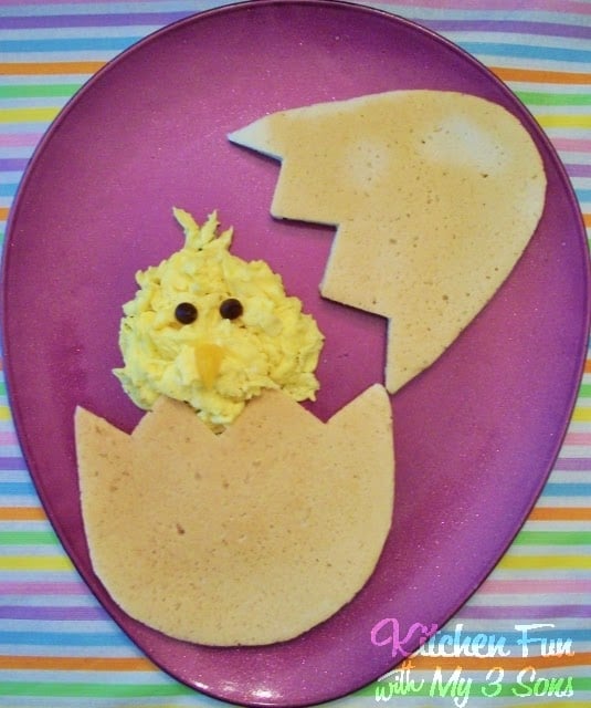 Chick in an Egg Pancake Breakfast