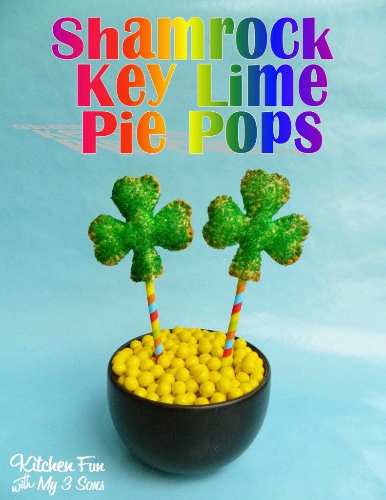 St. Patrick's Day Shamrock Key Lime Pie Pops
