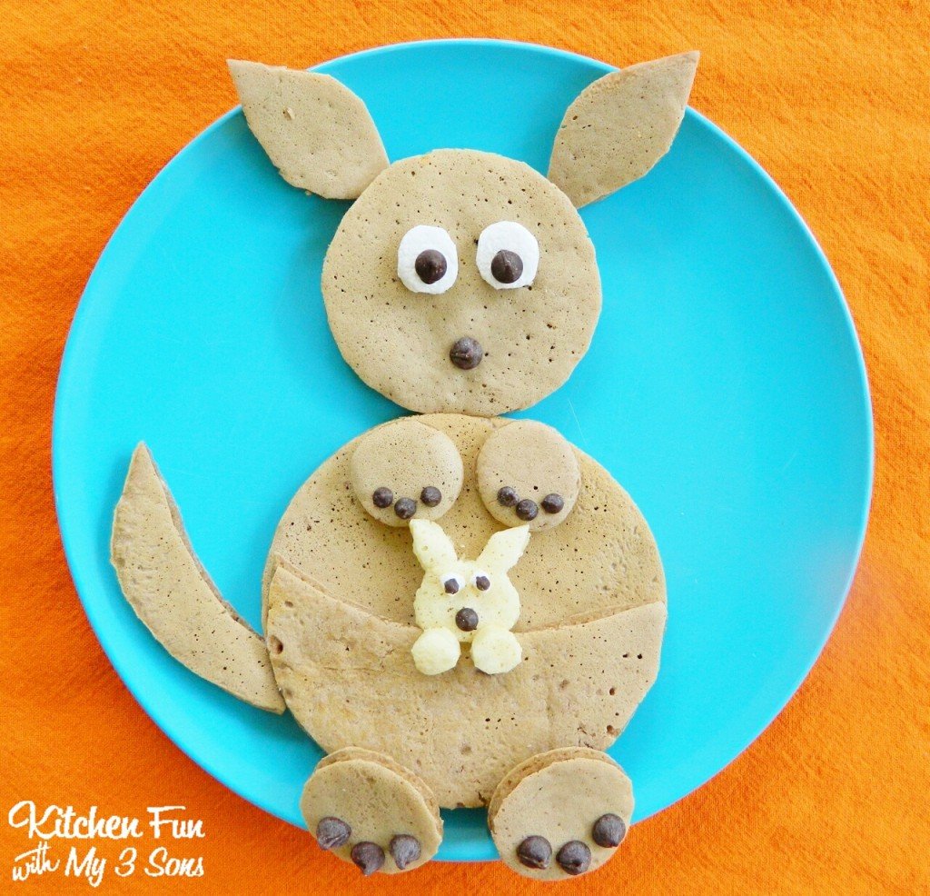 Kangaroo Pancakes for Breakfast