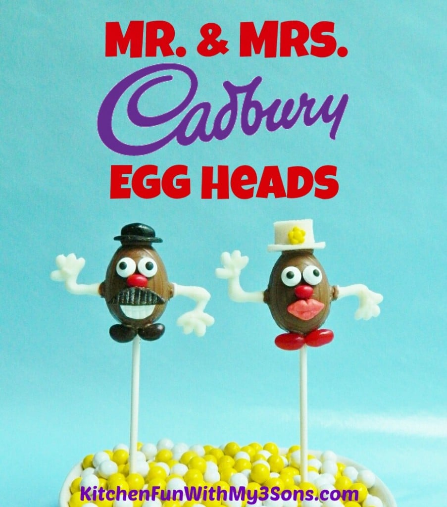 Mr. & Mrs. Cadbury Egg Head Pops