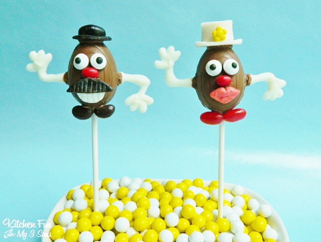 Mr. & Mrs. Cadbury Egg Head Pops