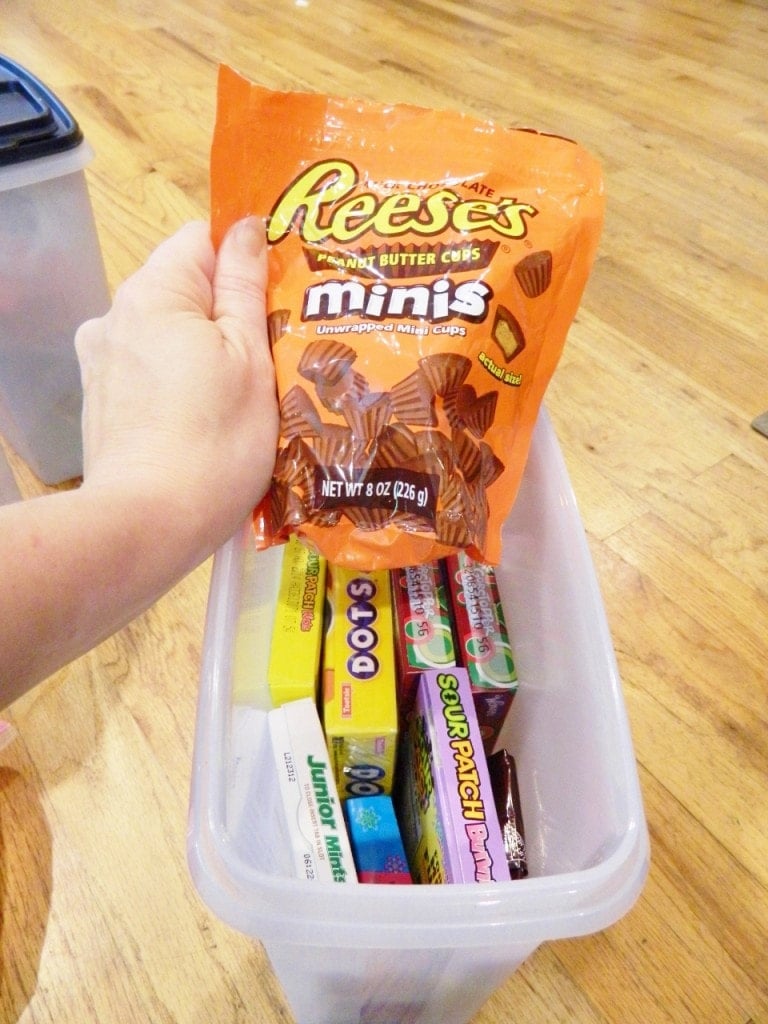 We keep mostly boxed candy in this container