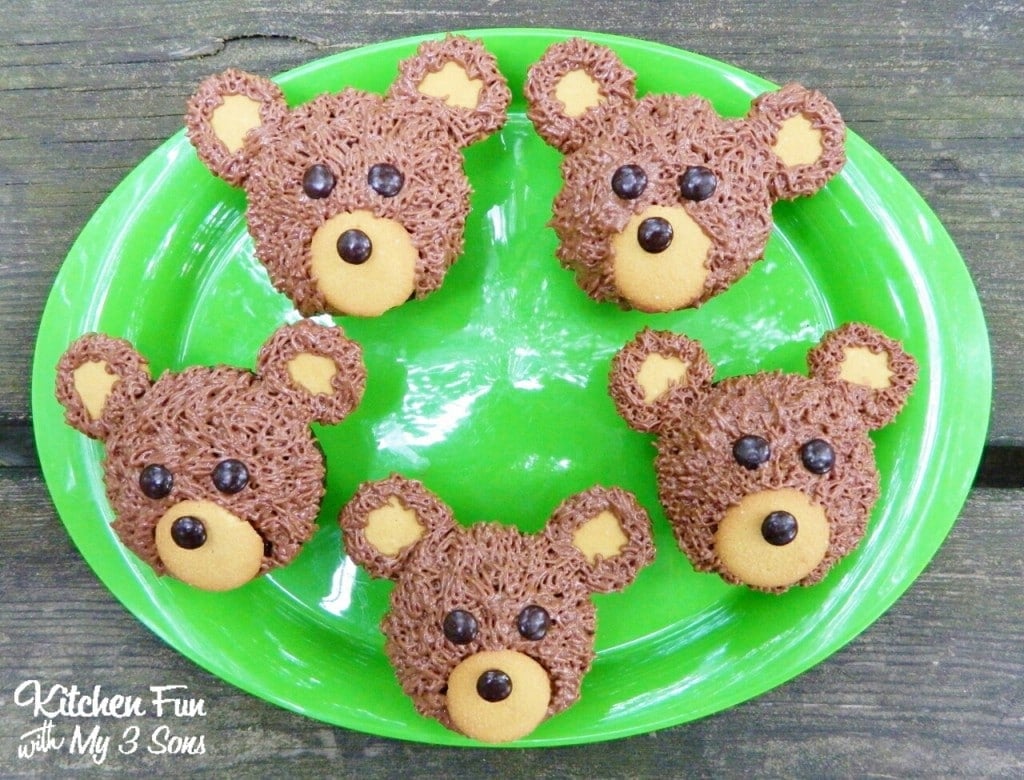 Bear Cupcakes Camping fun food & craft ideas