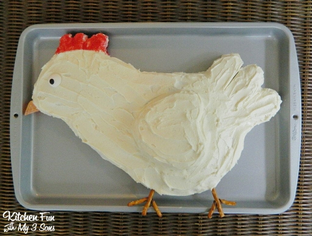SO easy to make & well....it looks like a pretty cute chicken!