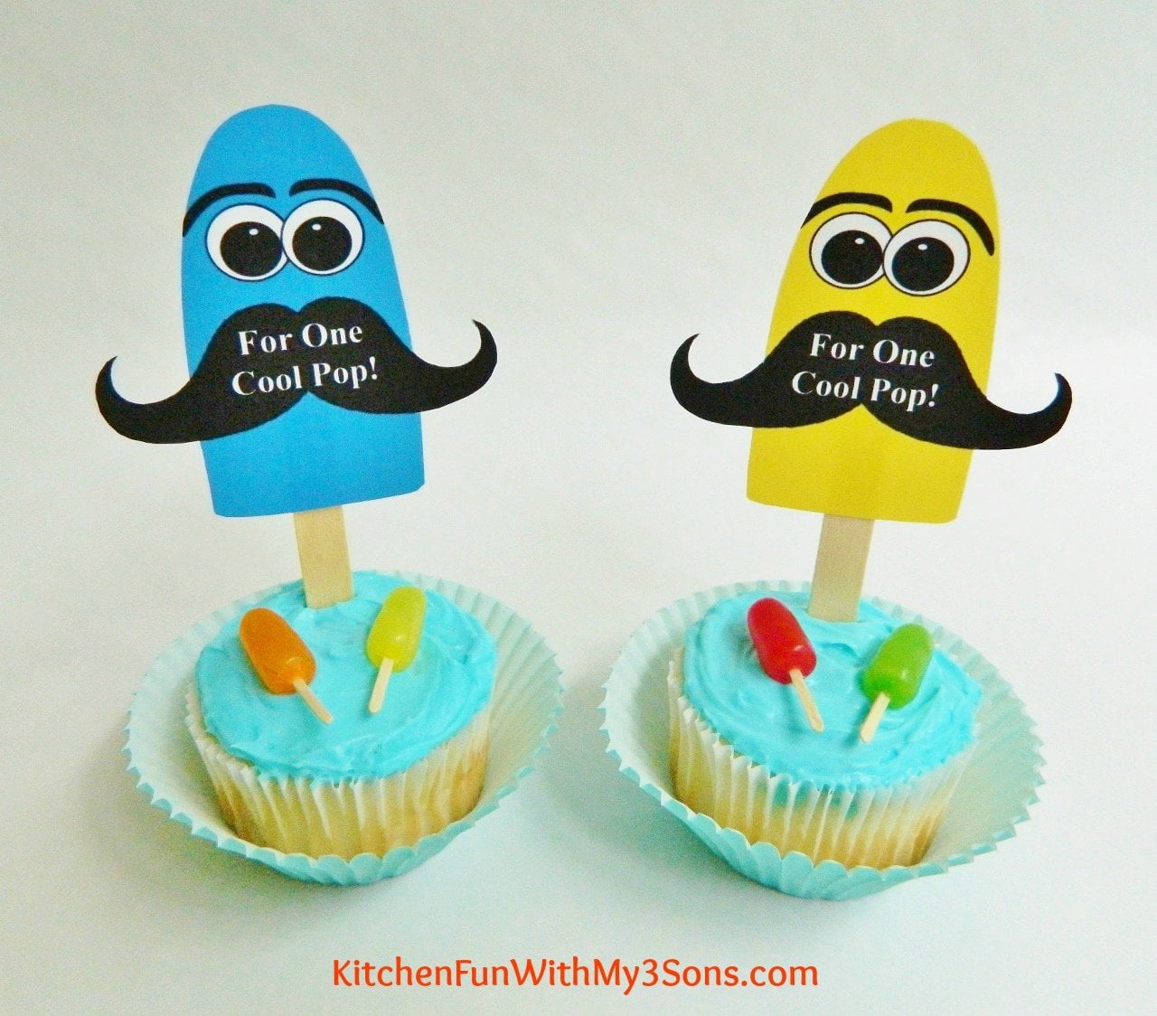 Father's Day Popsicle Cupcakes