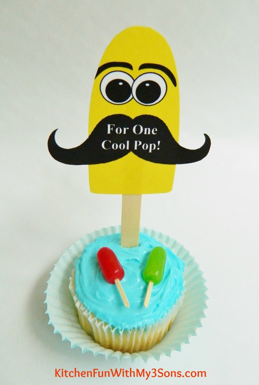 Father's Day Popsicle Cupcakes