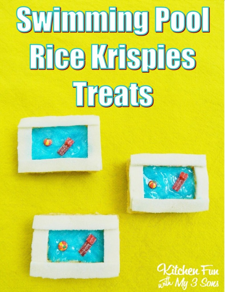 Swimming Pool Rice Krispies Treats