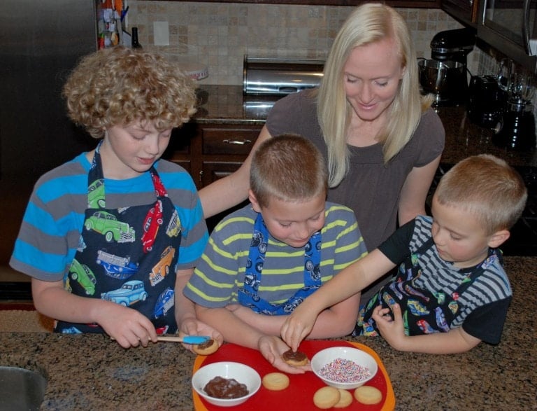 kitchen fun with my 3 sons puzzle table