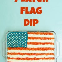 7 layer American flag dip