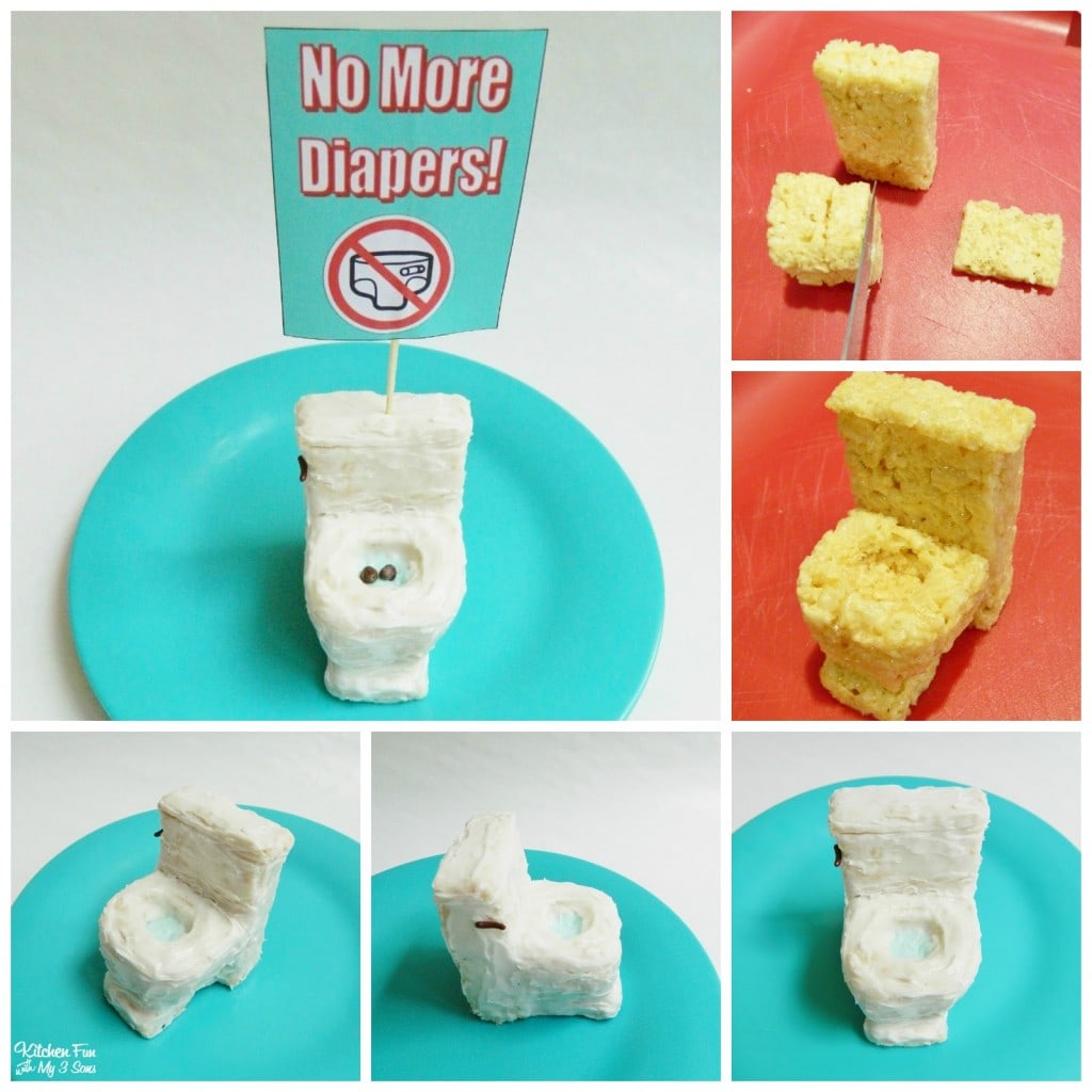 Edible Potty Rice Krispies Treats for a Potty Party