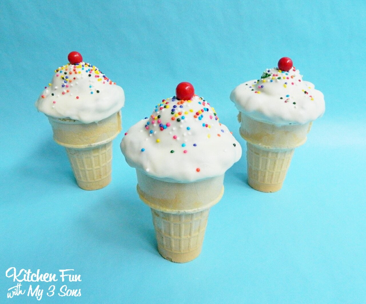 Ice Cream Cake Pop Cones 
