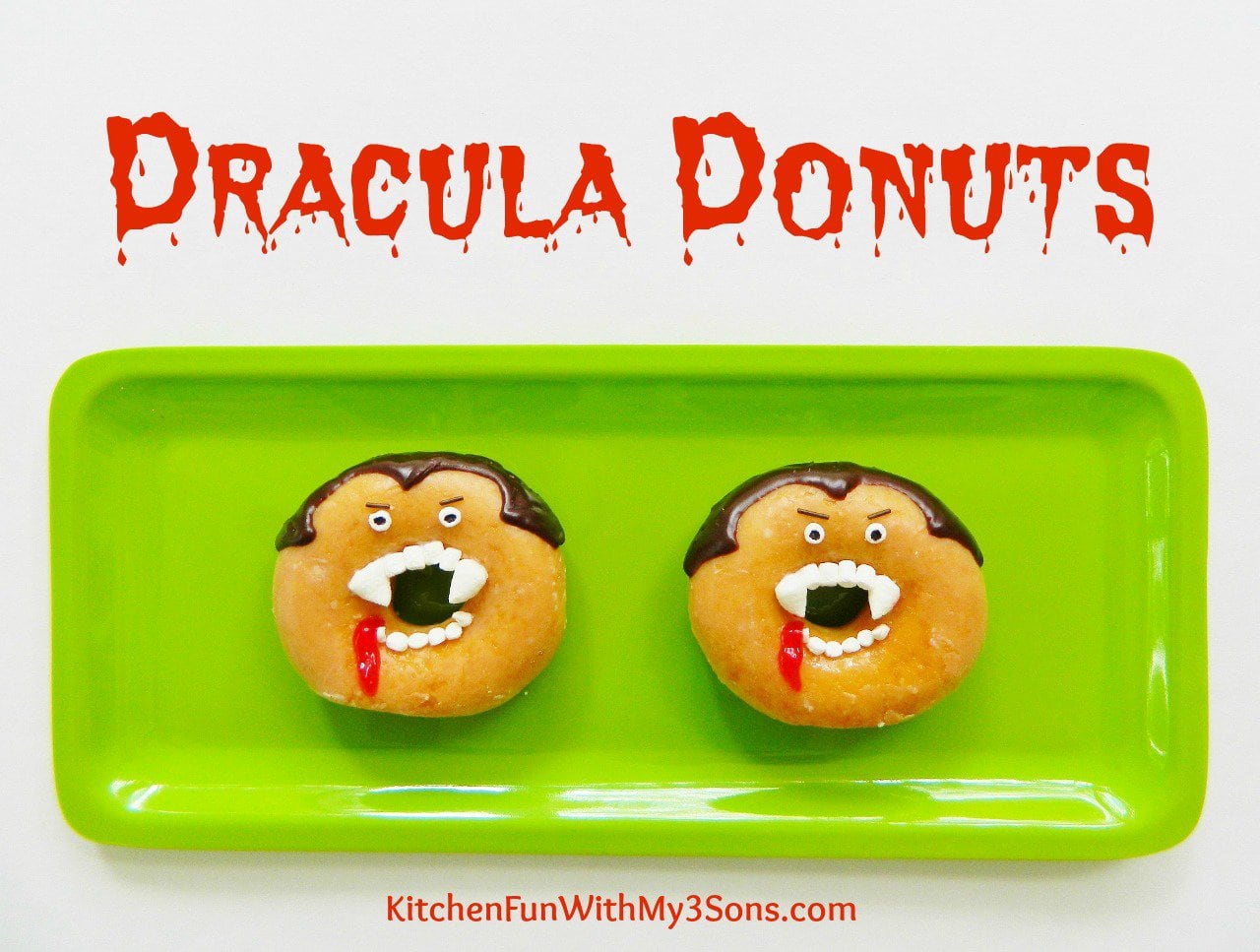 Halloween Dracula donuts