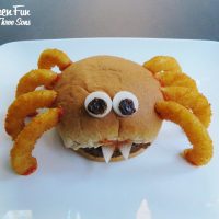 Halloween Spider Burger