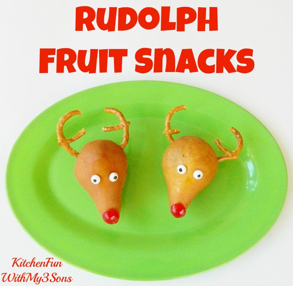 Rudolph the Red Nosed Reindeer Christmas Fruit Snack